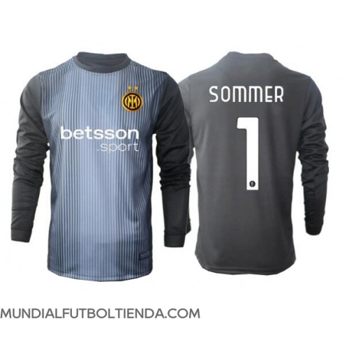 Camiseta Inter Milan Yann Sommer #1 Portero Primera Equipación Replica 2025-26 mangas largas